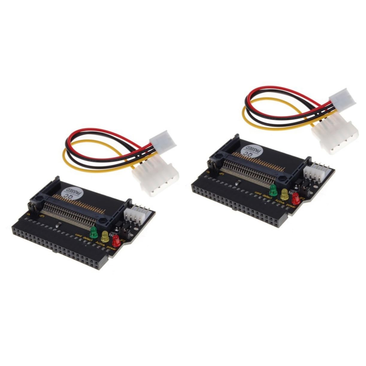 Adaptateur IDE vers Compact Flash CF II avec LED, Noir