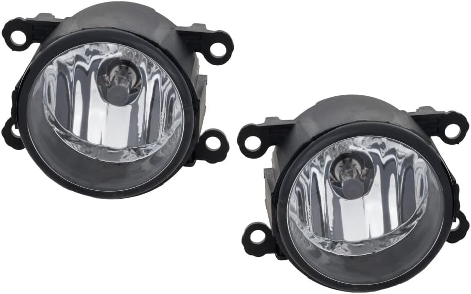KarParts360 Replacement Front Fog Light Pair for Ford Ranger (clear lens halogen)