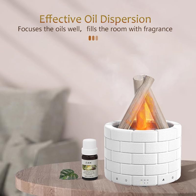 Diffuseur cheminée haut de gamme grand salon effet feu de camp - 6