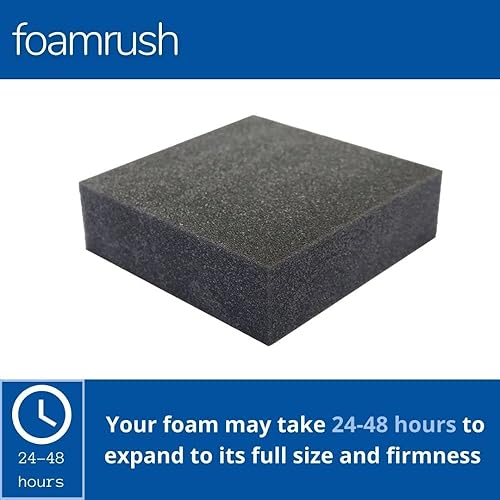 Miniatura 9 de FoamRush Cojín de banco de espuma viscoelástica de gel frío de 3 x 36 x 72 pulgadas, repuesto de firmeza media (espuma de tapicería, reemplazo de