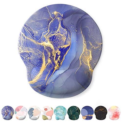 Giecy Tapis de Souris Support de Repose-Poignet, Tapis Souris Ergonomique en Gel, Tapis de Souris Frais pour Gamer, Repose Poignet Souris avec Base en PU...