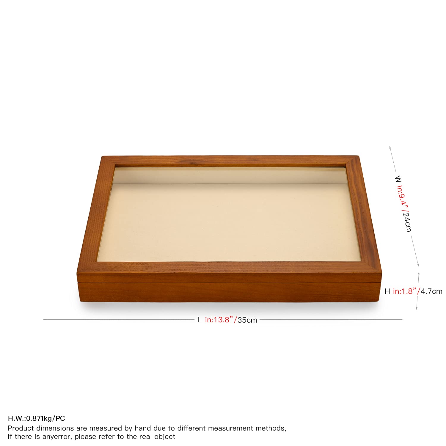 Amazon｜Papten ジュエリートレイ 蓋付き 木製 ジュエリーボックス