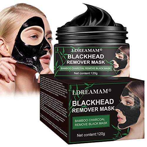 Maschera Viso,Maschere Esfolianti e Detergenti,Blackhead Mask Peel Off,Black Mask,Maschera Nera, fango pulizia profonda dei pori crema per pelle pulita – rimozione acne naso e viso