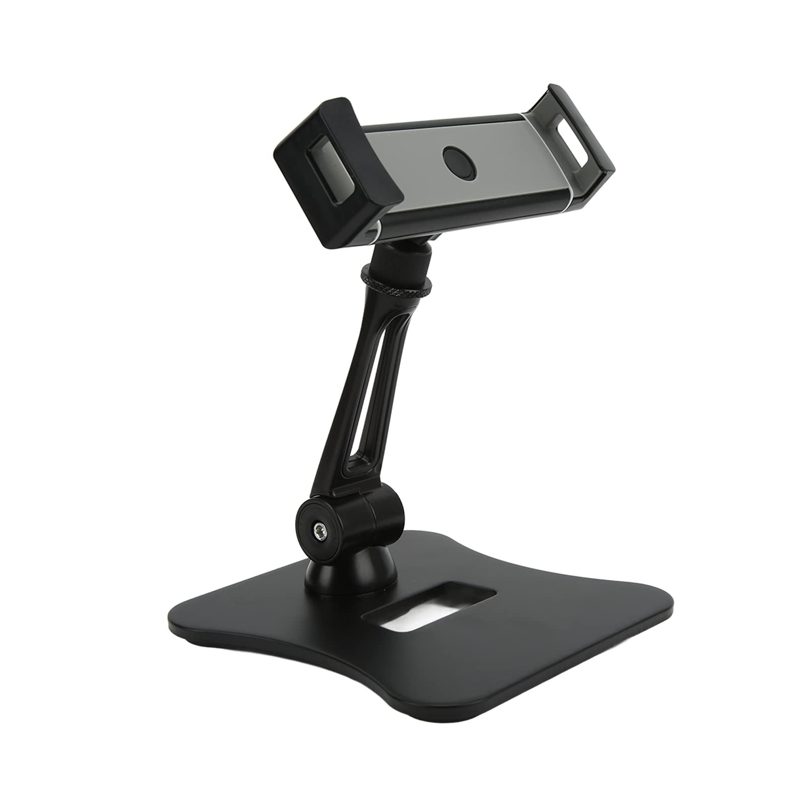 Cyrank Supporto per Tablet, Supporto per Tablet Pieghevole in Alluminio Girevole a 360° Base Resistente Supporto da Tavolo Regolabile per Tavolo da Ufficio