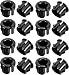 Bettomshin 30Pcs Black Snap Bushing 10mm/0.39