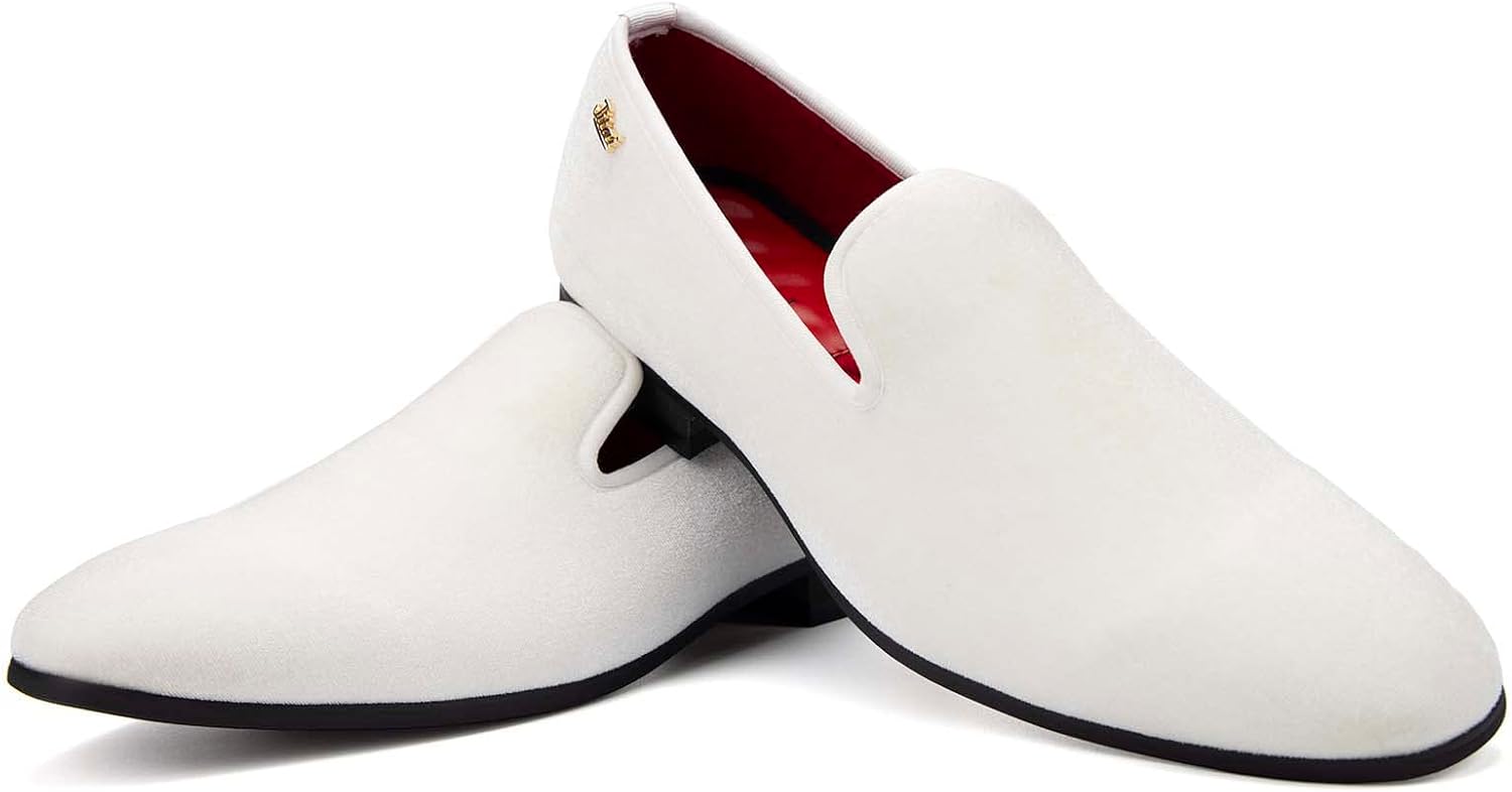 JITAI Men's Dress Shoes - Casual Rubber & Leather Loafers for Men - Fashion Business Formal Wear