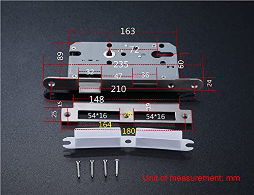 Serrure à guillotine mortaise en acier inoxydable pour intérieur - 3