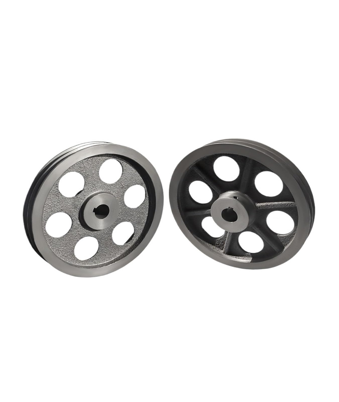 Puleggia a doppia gola, 1 pz. 2A con puleggia a cinghia trapezoidale in ghisa a doppia gola for motori a benzina di tipo A, standard nazionale, con camma cava(160-2A-25-8)