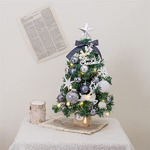 クリスマスツリー ミニツリー 卓上 クリスマスオーナメント LEDライト付き 家庭 飾り 部屋 商店 プレゼント 45cm