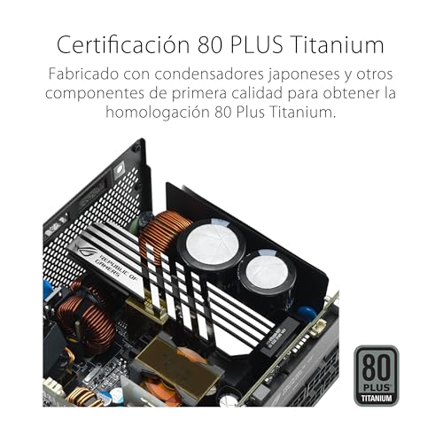 ASUS ROG Loki SFX-L 1200W Titanium - Fuente de alimentación Totalmente Modular, 80+ Titanium, Ventilador ARGB PWM de 120 mm, Aura Sync, Compatible con ATX 3.0, Compatible con PCIe 5.0 - imagen 2