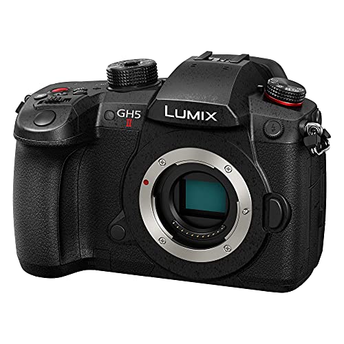Panasonic LUMIX GH5M2, 20.3MP Mirrorless Micro Four Thirds Camera with Live Streaming, 4K 4:2:2 10-Bit Video, Unlimited Video Recording, 5-Axis Image Stabilizer DC-GH5M2 Black