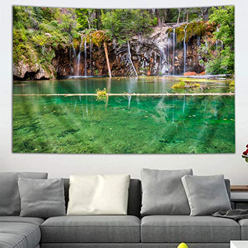 Third Eye Tapestries “Hanging Lake Colorado” Wall Tapestry By Jason Hatfield - Photography Art Tapestry - Hanging Modern Art Tapestry(60 By 90) #TOP1