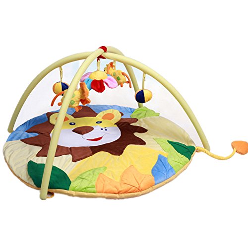 Rainbow Fox bebé Esteras de juego piso Gimnasios cobija, animal León bebé dormido cobija