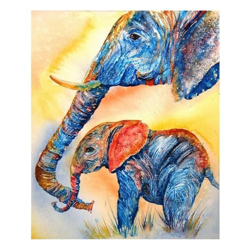 Impression éléphant sans cadre pour personnaliser facilement un mur enfant