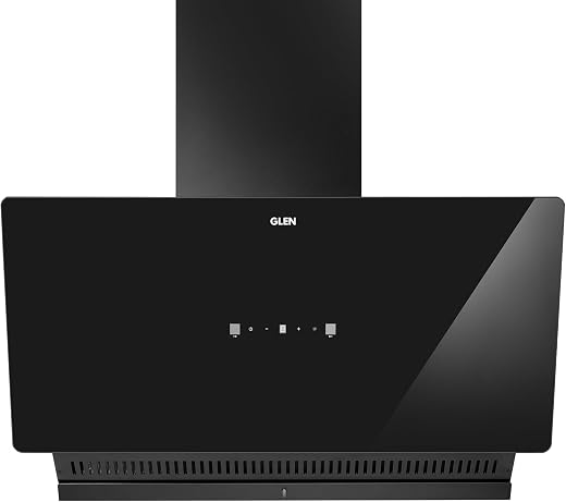 Glen 90 cm 1600 m³/hr BLDC Slant Kitchen Chimney |Intelligent Auto Clean |Wider Suction Area|(Hood Play 90,Touch & Gesture Control,Black) 1year…