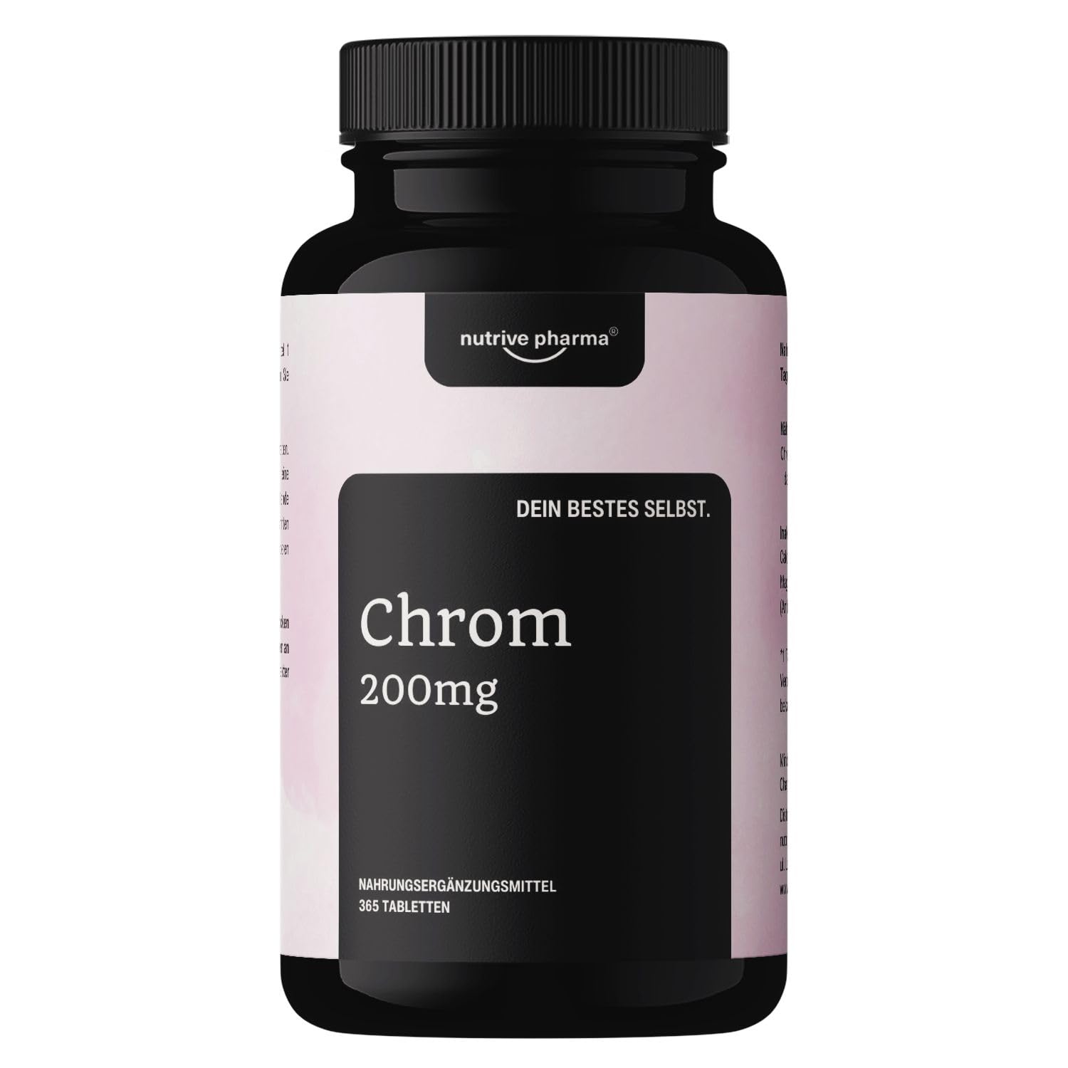Chrom aus Chromium Picolinate - 200mcg - 365 Leicht zu schluckende Tabletten