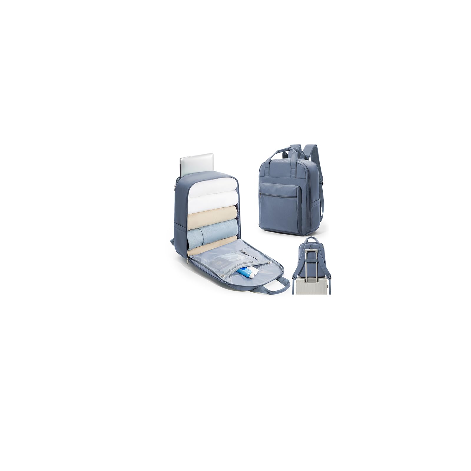 SZLX Mochila al Vacio con Bomba Equipaje de Mano 40x30x20 Ryanair Vueling Wizzair Easyjet Mochila Viaje Cabina Avion 40x20x25 Ryanair Mujer Mochila de transporte Impermeable para Computadora Portátil — view 79