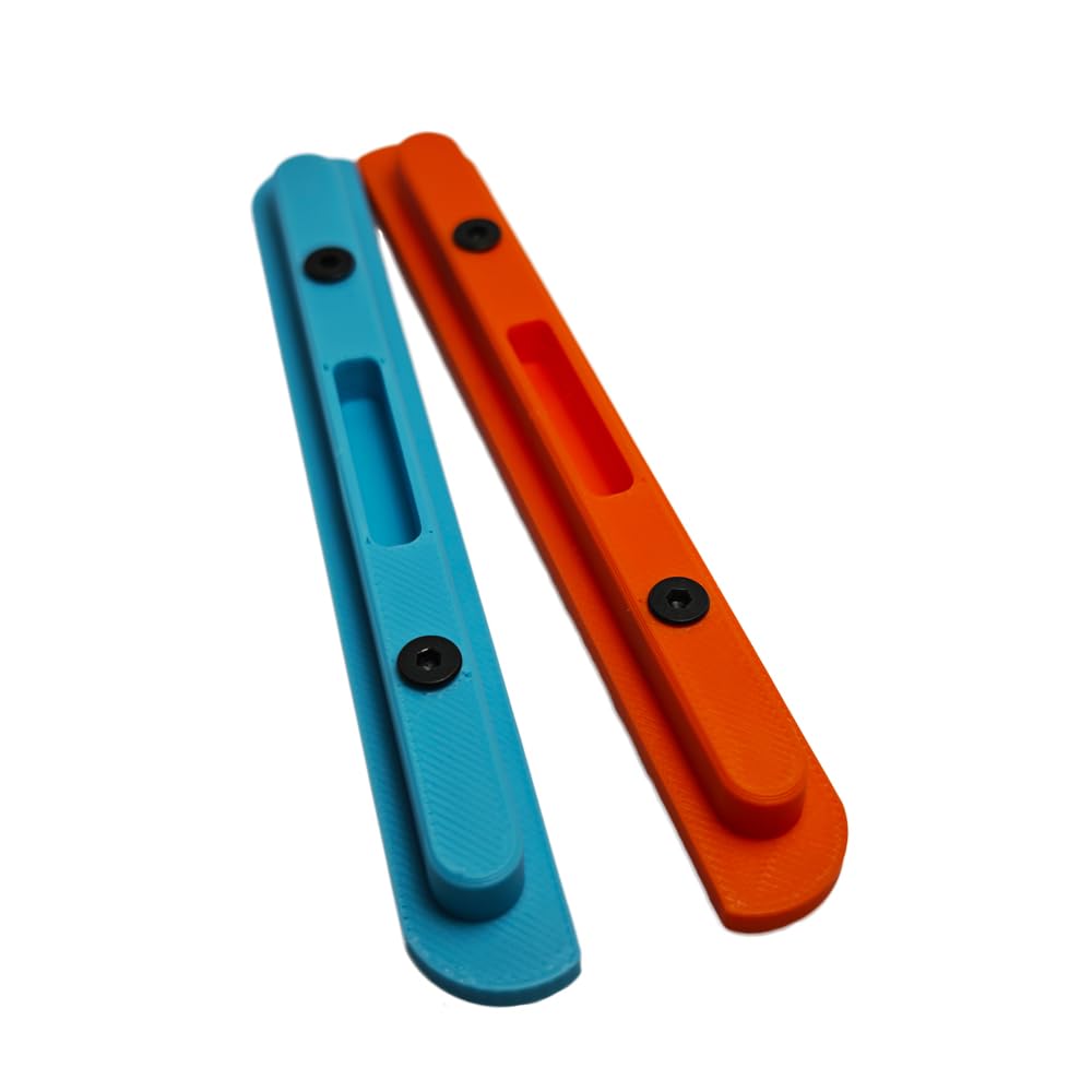 2 Piezas de Cubiertas Protectoras magnéticas para Switch2, Protectores Laterales contra arañazos, Protectores de los Bordes, Cubierta del Punto de conexión del Mango. (Azul-Naranja)