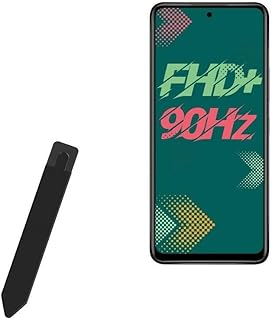 BoxWave Stylus Pouch Compatible with Infinix Hot 11s - Stylus PortaPouch, Stylus Holder Carrier Portable Self-Adhesive for Infinix Hot 11s - Jet Black