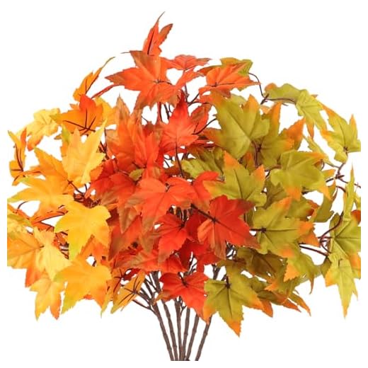 23+ Spooktacular Halloween Wreaths You Need to See This Season 4 Fall Stems with Maple Leaves, Fall Decor Indoor in Vase, Artificial 6Pcs Fake Leaf Branches Decoration, Green Yellow Orange-red Faux Foliage for Home Kitchen Farmhouse Thanksgiving Harvest Fireplace
