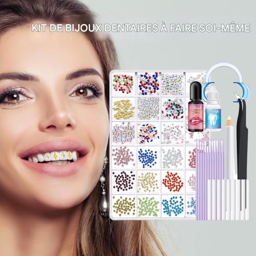 Kit Complet Pour Strass Dentaire : Solution de Réparation Temporaire et Comblement