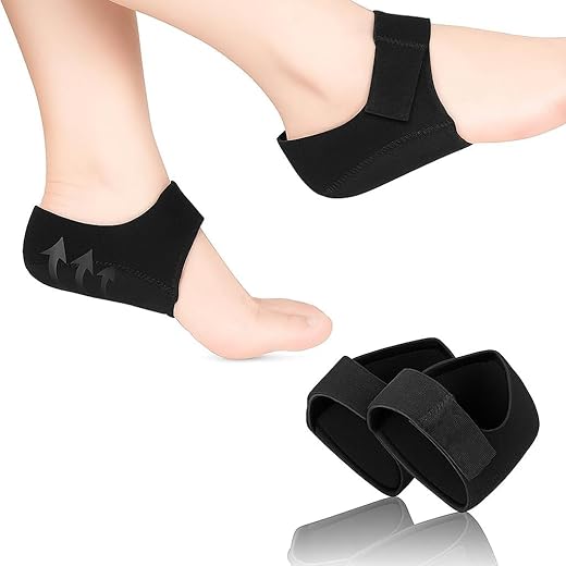 BloomLab Silicone Gel Heel Pad - Pain Relief, Black