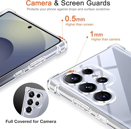 Image of ShieldTech Transparent Mobile Phone Case Cover for Samsung Galaxy S26 Ultra 5G | Camera & Screen Protection | Anti Yellow Flexible TPU Back Cover Case for Samsung Galaxy S26 Ultra