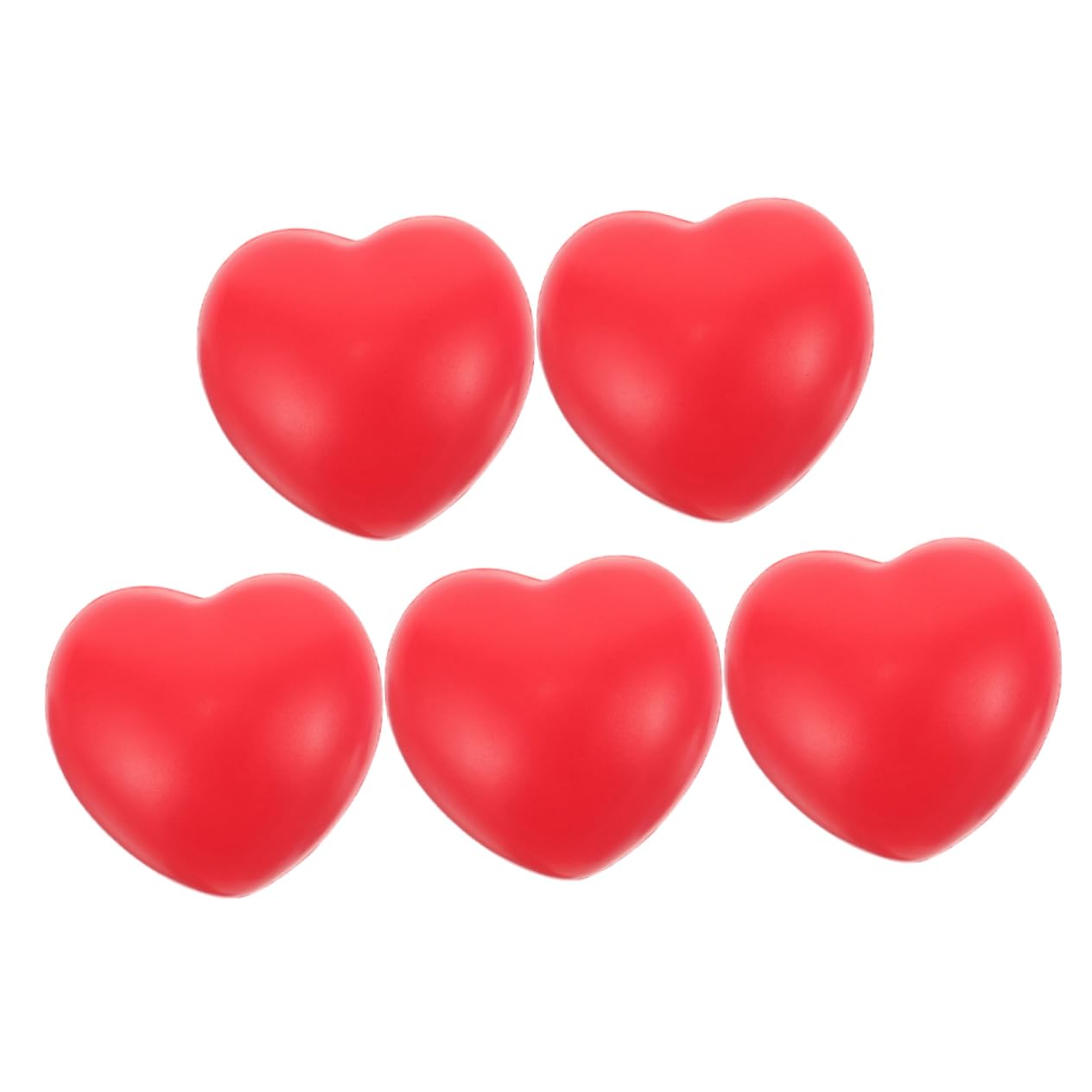 CORHAD 5Pcs Heart Shaped Finger Exercise Ball Stress Balls for Hand Therapy Professional Grip Strengthener for Seniors Portable Hand Exerciser for Rehabilitation and Muscle