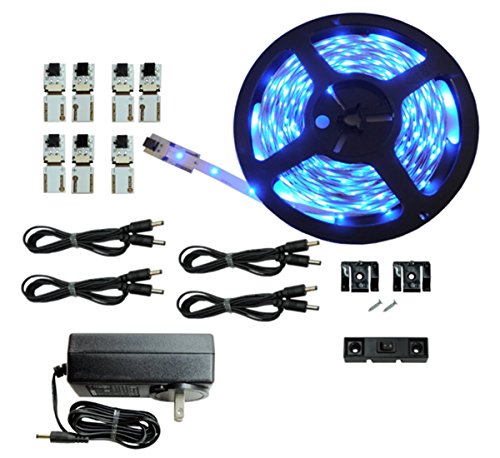 Image of Inspired LED Cut and Connect Series Kit | Normal Bright | Blue | 39.5ft / 12M Kitchen Lighting | Cove Lighting | Dimmable