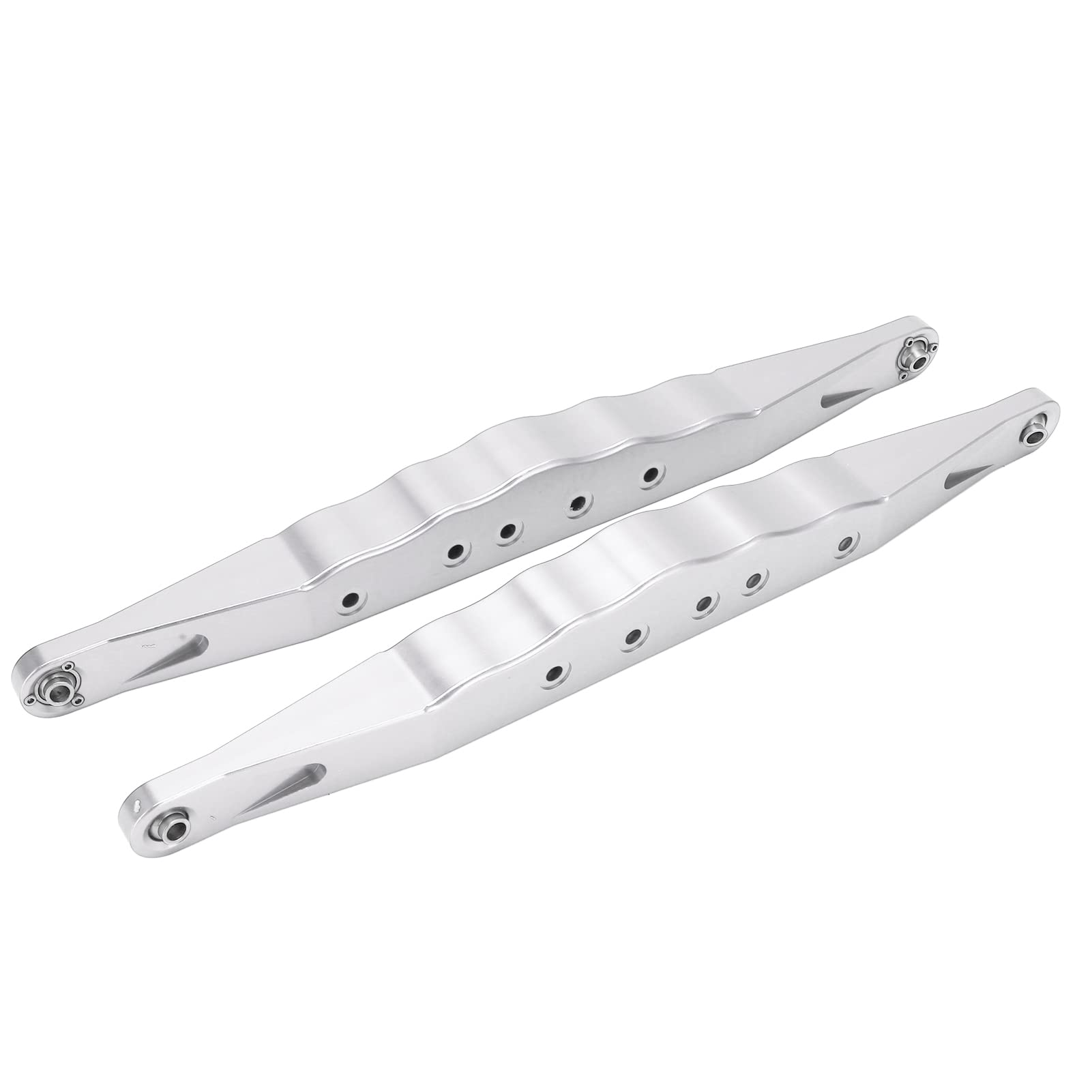 VGEBY Hintere Untere Längslenker, Verstellbar, Hohles Bodendesign, Offroad Tuning Teil aus Aluminium und Edelstahl, Silber, für RC Fahrer, Offroad Events