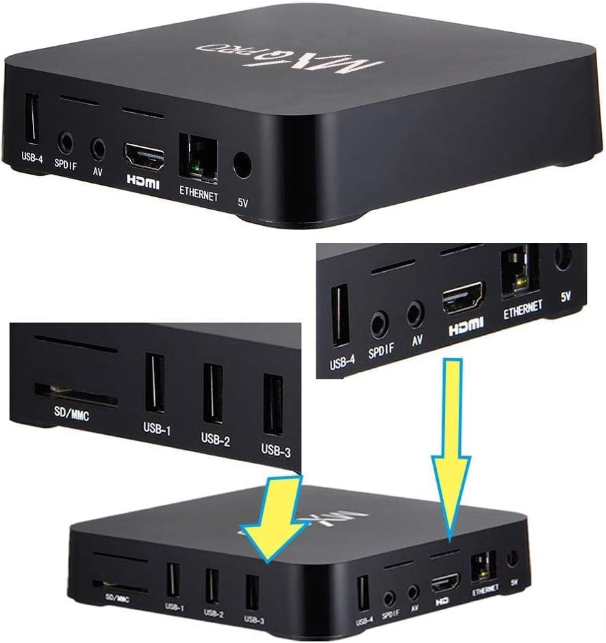 MXQ Pro 5G 4K ScreenCast WiFi 6 BT 5.0 16GB Streaming Video for iOS,Android OS,Tiktok,YouTube Mirroring to TV HD Video Sync