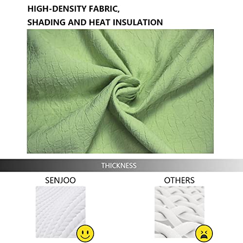 Blackout Curtains Bedroom Curtain Solid Thermal Insulated With Grommet Noise Reduction Window Drapes Room Darkening Curtains Living Room 84 Inch Long 2 Piece Curtain Set #TOP4