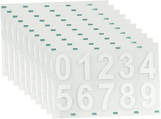 Uonlytech 10 Sets Mailbox Mailbox Digital Stickers Window Stickers Number Decals Reflective Stickers Reflective Mailbox Stickers Door Address Sign Door Number Signs Mailbox Numbers Stickers