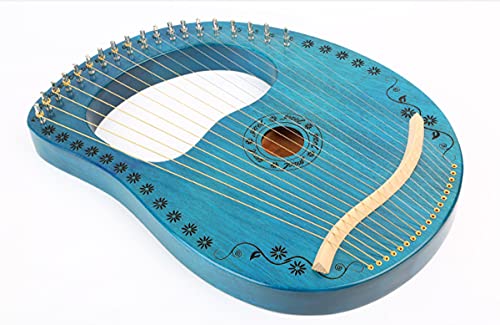 Lierharp, met stemsleutel Hoogwaardig mahonie materiaal Lierharp 16-snarige 16-toons afstembare mahonie klein draagbaar… - Image 6
