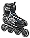 Roces - Ink, Pattino in Linea Fitness Adulto, Nero/Argento, 48