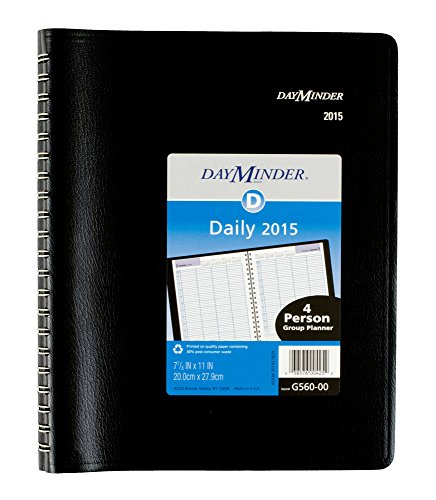 AT-A-GLANCE Four-Person Daily Appointment Book 2015, 7.88 x 11 Inch Page Size (G56000)