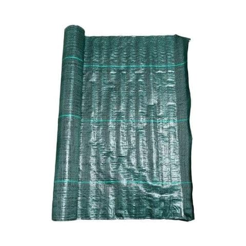 Agriculture Solutions Economy Green Weed Barrier, 6ft x 300ft, 3.2 oz for Use in Gardens and Flower Beds. Cover