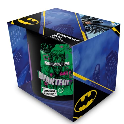 Pyramid International Mug Batman Joker Black Pod – 312 ml Tasse en céramique noire avec illustration classique Joker, taille unique