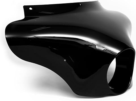 15" Tall Blackout Batwing Windshield Headlight Fairing Compatible with Harley Davidson FXST Softail Standard 1984-2007 Mounting Hardware Required