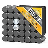 FINDMAG 500Pcs Strong Ceramic Magnets with Adhesive Backing, Button Magnets for Crafts, Small Industrial Round Magnet, Flat Circle Magnetic Buttons for DIY, Crafts, Refrigerator (0.71x0.12inch)