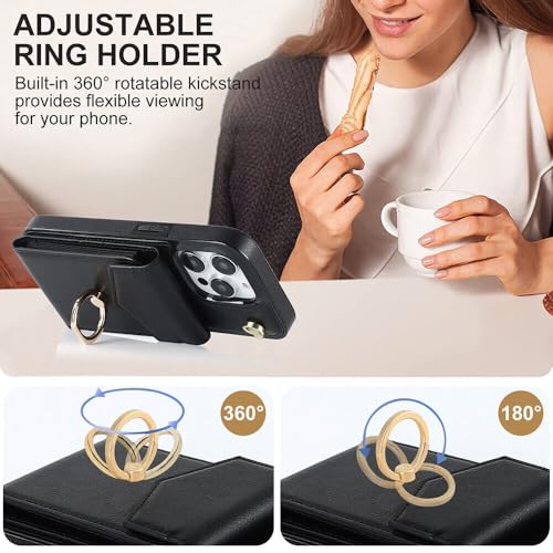 Étui cuir iPhone 14 Plus vert protection premium à rabat magnétique 6,7" - 2