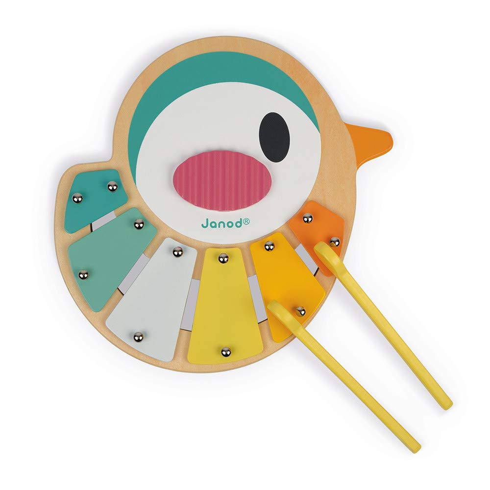 Janod Pure Bird Wooden Children's Xylophone - Ages 1+ - J05163
