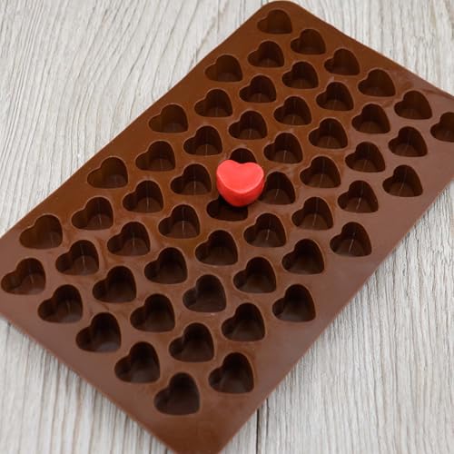 Image of MoldBerry Silicone Chocolate Mould Combo of 3 | Valentine I Love You Bar Tray + Kunafa Bar Mould + 55 Cavity Mini Heart Mold | Flexible Non-Stick Baking & Candy Making Tray