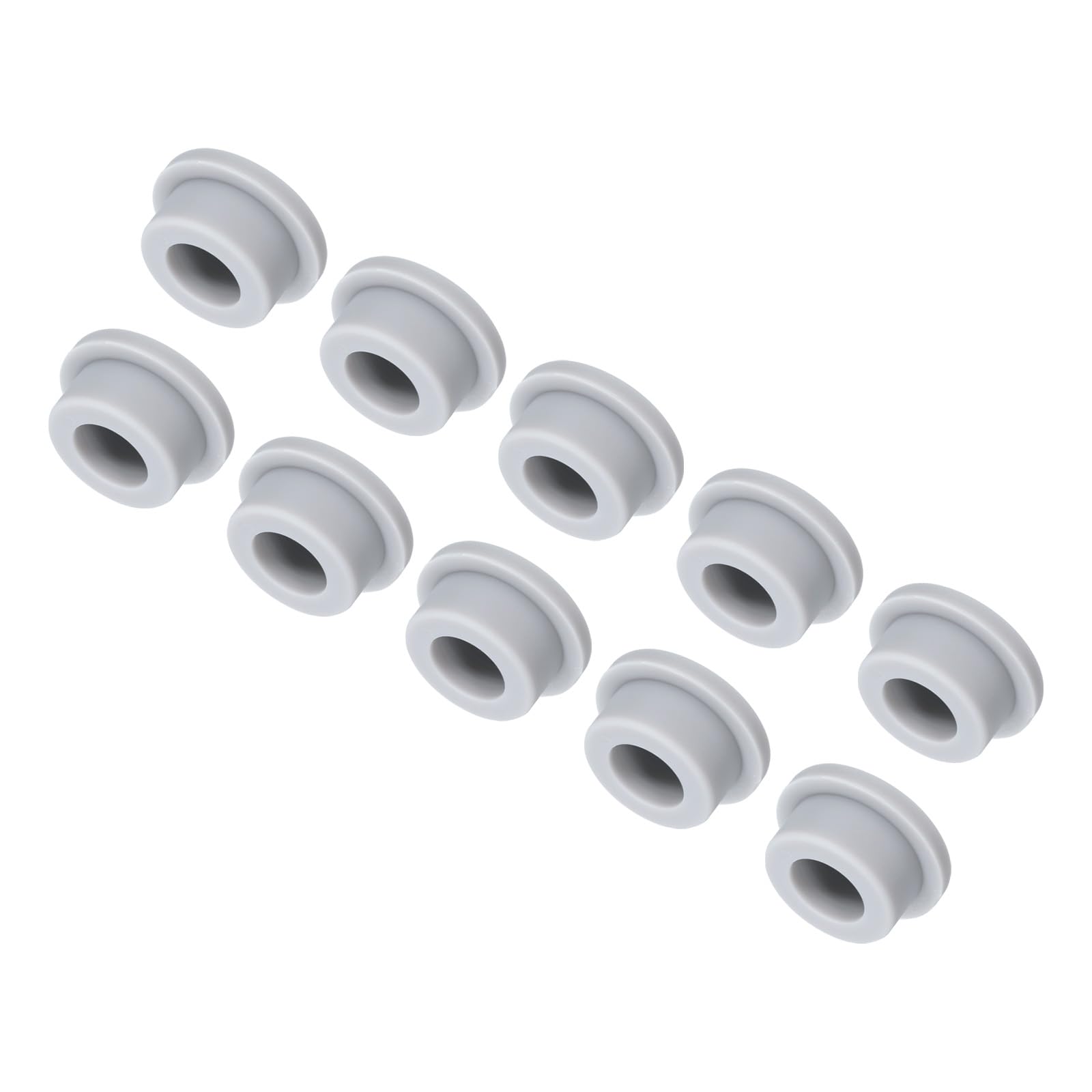 MECCANIXITY Silicone Plug Mount Dia 24mm/0.94" Grey 10Pcs OD 31mm/1.22"