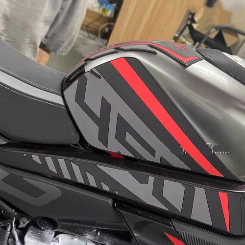 Stickers réservoir traction pads 450 SR coussinet latéral rouge - 5