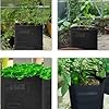 TCBWFY 4 Pack Potato Grow Bags with 2 Flaps 15 Gallon,Heavy Duty 14oz/yd² Planter Pot with Sturdy Handles and 2 Harvest Windows for Potato Tomato and Vegetables #5