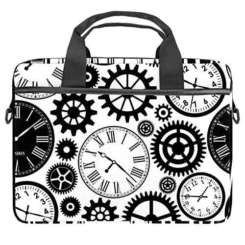 Sacoche ordinateur 13-14 pouces Vintage Clocks pour le bureau et les trajets