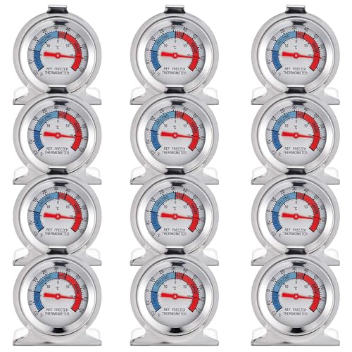 Termómetros analógicos de acero inoxidable para refrigerador congelador y conservación en frío
