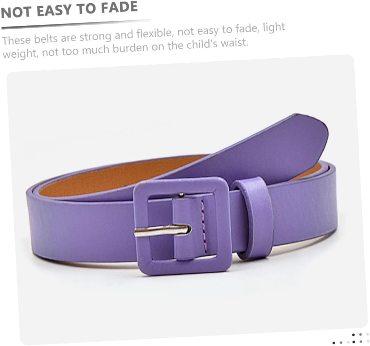 4pcs Girls Belt Stylish Solid Color Belts for Boy Girl for Jeans and Includes Camel and Waist Accessories for Growing Girls