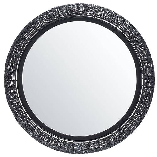 SAFAVIEH Home Collection Iona Matte Black 22-inch Round Decorative Accent
